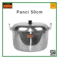 Panci Besar 36 40 45 50 55 60 cm Aluminium Global Eagle /  Panci Besar Jawa Maspion / Panci Kuah Besar / Panci Sayur / Panci Masak Air / Panci Rebus Air / Panci Gagang