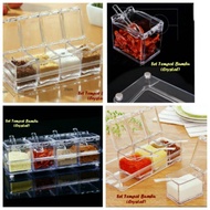 Rak TEMPAT BUMBU CRYSTAL SPICE RACK ok