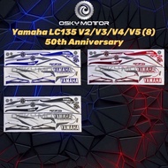 Yamaha LC135 V2/V3/V4/V5 (8) 50th Anniversary Body Sticker - Blue / Red / Black