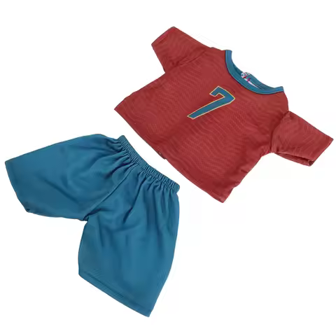 1Set 18 Inch Soccer Uniform Set Jersey Shorts Athletic Wear for Realistic Design Easy Dressing Imagi