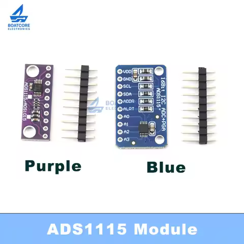 1PCS ADS1115 16 Bit Precision I2C Module 4 Channel Pro Gain Amplifiers 2.0V to 5.5V Development Boar