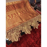 Hanya upah bordir belum termasuk songket