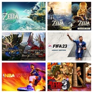 (BUY 2 free 1)(6in1)Nintendo Switch The Legend of Zelda+DLC,Tears of the Kingdom,Rise+Sunbreak,FIFA 