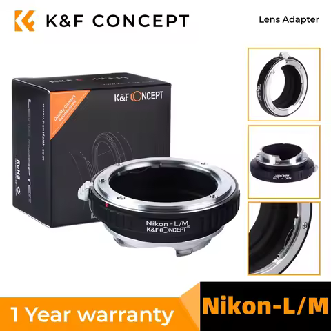 K&F CONCEPT NIK to L/M Lens Adapter Ring for Nikon AI F Lens to Leica M L/M Mount M2 M3 M8 M7 M6 M5 
