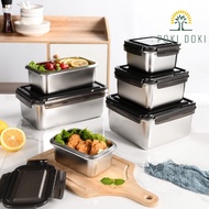 316 Stainless Steel Rectangle Food Container Storage Container Bento Airtight Lunch Box Antibacteria