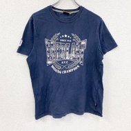 古著EVERLAST 短袖印花 T 卹，藏青色，L 碼