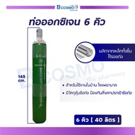 ท่อออกซิเจน 6 คิว (ถังออกซิเจน) ใช้อย่างต่อเนื่องได้ประมาณ 21-22 ชม. / bcosmo thailand