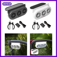 [Iniyexa] Car Solar Powered Window Exhaust Fan Portable Cooler Fan Vehicle Cooling Fan