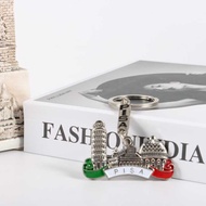 Italy Pizza Tourist Souvenir Keychain Metal Keychain Football Accessories Decorations Small Gifts