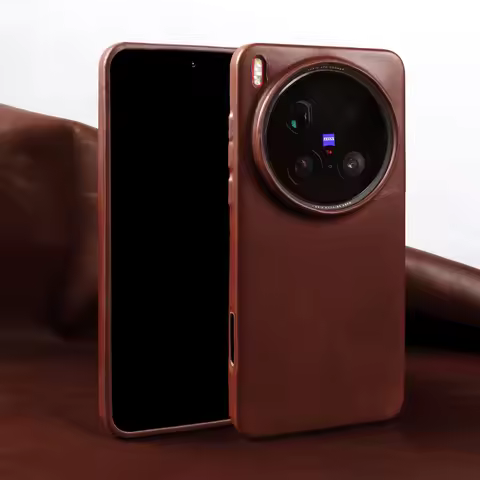 Premium Oil Wax Genuine Leather Case For Vivo X200 Pro Mini X300 Pro X100 Ultra V50 Lite X80 X90 Pro