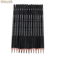 Royal 14 Pcs Sketch Art Drawing Pencil 12B 10B 8B 7B 6B 5B 4B 3B 2B 1B HB 2H 4H 6H
