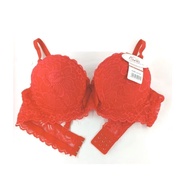BH Fashion Kekinian Guini D10 Cup Besar Kait 3 Motif Brukat Cantik Bra Push Up Dengan Kawat