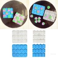 Crazy 2Pcs Diy Crystal Epoxy Molds Earrings Tag Mold Hanging Pendant Heart Square Mold