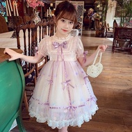 公主连衣裙princess dress女童儿童连衣裙新款2025洋气小女孩洛丽塔公主裙子夏款夏季短袖新款2025.10.13