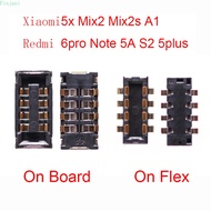 2PCS Battery FPC Connector Plug For Xiaomi Mi 5x A1 Mix 2 2S Mix2 Mix2s Redmi 6 Pro Note 5A S2 5 Plus Clip Holder On Motherboard