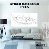 Indonesian World Map Interior Wallpaper Stickers World Map F170725 02