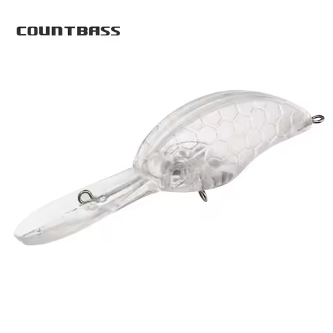 Countbass 10Pcs Blank Lure Bodies 54mm/2.13" 10.5g/0.37oz Floating Crankbaits, Unpainted Fishing Lur