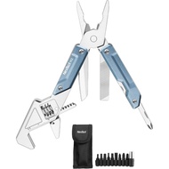 NexTool W2 Multitool 8 In 1 Adjustable Wrench 9 In 1 Bit Set - Blue NE20293A