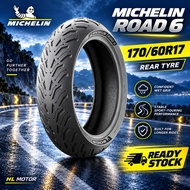 MICHELIN Road 6 Motorcycle Rear Tyre 170/60R17 Sport Touring Tayar Belakang Ready Stock