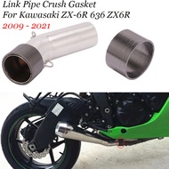 For Kawasaki ZX-6R 636 ZX6R 2009-2025 Motorcycle Exhaust Pipe Escape Crush Gasket Eliminator Enhance