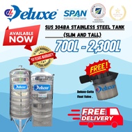 Deluxe Stainless Steel Water Tank / Tangki Air / Tangki Rumah ( Slim & Tall  With / Without Stand))