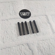 M2x25mm Anodized Knurled Aluminum M2x25 Standoff - Black