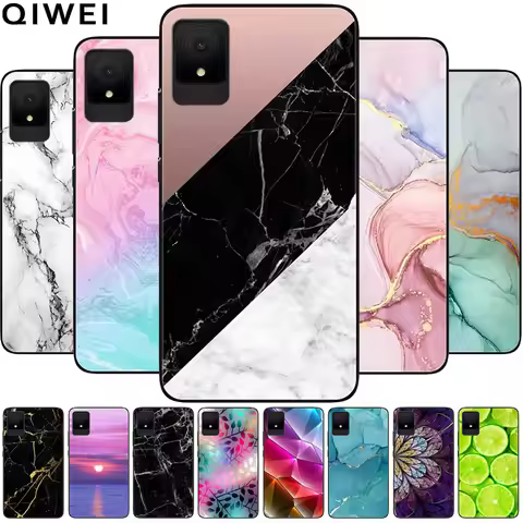 Phone Cases For TCL502 501 Case 6.0'' Soft Silicon Marble TPU Coques for TCL 501 / 502 Black Bumper 