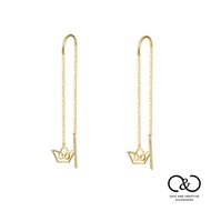 [C & C] Crown Pendant Swaying Ear Wire (925 Silver Anti-Allergic) _ E-CC-Y004