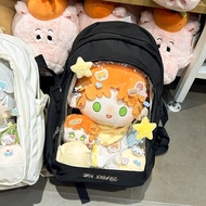 Halloween MBTI Pink Women's Backpack Fashion College Style Transparent Lolita Jk Casual Backpack Ori