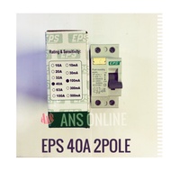 EPS 40A 2POLE 100MA ELCB/ RCCB (SIRIM Approval)