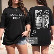 Plus Size Customized Loose Fit Women's T-Shirt With Personalized Design, Upload Your Own Photo Of Fa