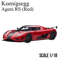 ミニカー 1/18 ケーニグセグ アゲ―ラ RS レッド カーボンブラック オートアート Koenigsegg Agera RS モデルカー 79022