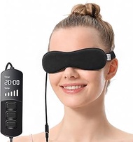 Aroma Season Heated Eye Mask for Dry Eyes, Warm Eye Compress with Flaxseed Graphene FIR for MGD, Dry