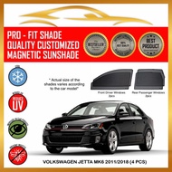 PRIME Sunshade Volkswagen Jetta MK6 2011 - 2018 (4 pcs) Magnetic Custom Fit