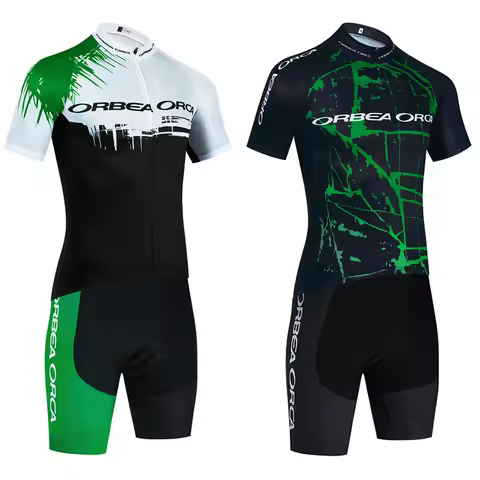 New 2025 ORBEA ORCA Cycling Jersey Quick dry Green Pro Bike Jersey Shorts Set Men Women Ropa Ciclism