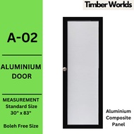 [Timber Worlds] Premium Quality Swing Aluminium Door / Toilet Door / Pintu Bilik Air