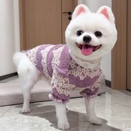 ​Cute Lace Palace Pet Shirt with Warm Fleece Lining | Dog Cat Winter Clothes for Aircon
