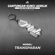 GANTUNGAN KUNCI AKRILIK CUSTOM NAMA SEHARI JADI TANPA MINIMAL ORDER