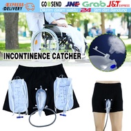 Alat Bantu Kencing Pria M/L Dengan Urinal Bag 1000Ml Kantong Pipis Silikon Eksternal Kateter Kantong