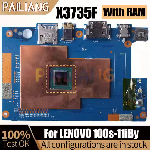For LENOVO 100s-11iBy Notebook Mainboard NB116BT1-NB-V11 SR1UB X3735F With RAM 5B20K38955 Laptop Mot