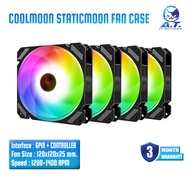 ✨ ชุดพัดลมเคส ✨ COOLMOON Static Moon RGB Fan Case 12 CM ✨