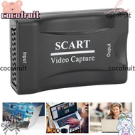 COCOFRUIT USB2.0 SCART Capture Card, Support MPEG4/AVI Formats Professional Game Video Capture Card,
