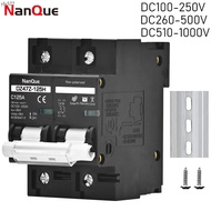 Máy cắt 2P MCB 100A 125A 150A dc100v 150V 250V 500V 1000V Máy cắt C đường cong pin năng lượng mặt tr