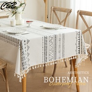 【Bohemian Waterproof Tablecloth】- Oil Proof & Non-Slip, Vintage Ethnic Mat For Dining & Coffee Table