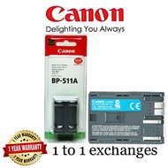 100% ORI Canon Battery BP 511A for Canon EOS 20D, 20Da, 30D, 40D, 50D, 5D, D30, D60, Digital Rebel, Optura Xi, PowerShot G1, G2, G3, G5, G6, Pro 1, Pro 90 IS