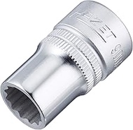 HAZET 900AZ-1/2 38 mm 12-Point Traction Profile Socket - Chrome-Plated/Polished