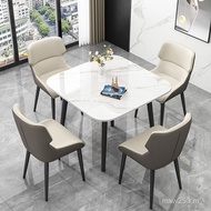 Household Balcony Marble Slate Chair Simple Set Round Dining Table Negotiation Office Small Apartmen