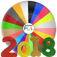 3D Pen Filament Refills(20 Colors,10 Feet Each) Total 200 Feet,PLA Filament 1.75mm,PLA 3D Printing P