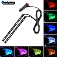 NOBELJIAOO 12V LED Car Interior Atmosphere Backlight Ambient Mood Foot Light USB 24LED Lighter Decor