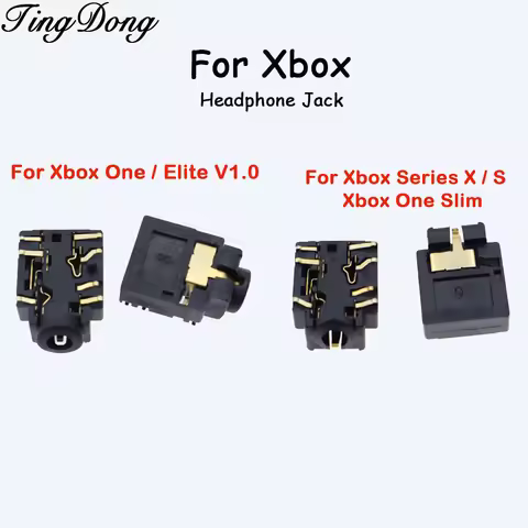 1-10PCS 3.5mm Headset Plug Port Female Socket Headphone Jack For Xbox One Slim Elite V1.0 For Xbox S